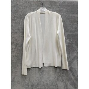 Minimalist Open Front Cardigan Cyrus Womens Medium Button Cuff Quiet Luxury